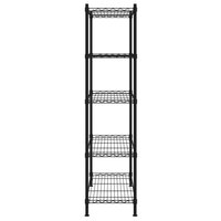 Opbergrek 5-laags 250 kg 90x35x180 cm zwart 4