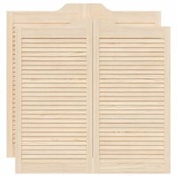 Draaideuren louvredesign 2 paar 100x100 cm massief grenenhout 2