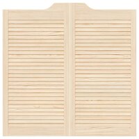 Draaideuren louvredesign 2 paar 100x100 cm massief grenenhout 6