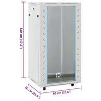 Netwerkkast 22U 19&quot; IP20 60x60x120 cm grijs 8