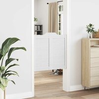 Draaideuren louvredesign 1-paar 80x80 cm wit 3