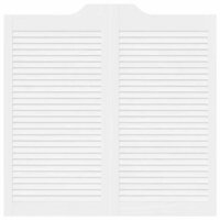 Draaideuren louvre design 1-paar 100x100 cm wit 5