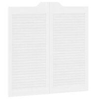 Draaideuren louvre design 1-paar 100x100 cm wit 7