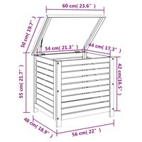 Tuinbox 60x50x55 cm massief eucalyptushout 9