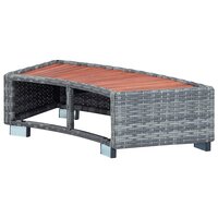 Spatrap 92x45x25 cm poly rattan grijs 6