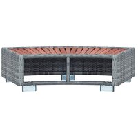 Spatrap 92x45x25 cm poly rattan grijs 7