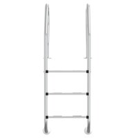 Zwembadladder 54x38x158 cm 304 roestvrijstaal 3