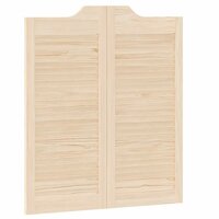 Draaideuren louvredesign 1-paar 90x80 cm massief grenenhout 7