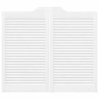 Draaideuren louvredesign 1-paar 90x80 cm wit 5