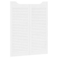 Draaideuren louvredesign 1-paar 100x80 cm wit 4