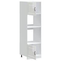 Ovenkasten 2 st Kalmar bewerkt hout glanzend wit 5