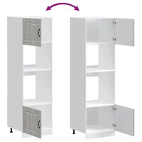 Ovenkasten 2 st Kalmar bewerkt hout grijs sonoma eikenkleurig 8