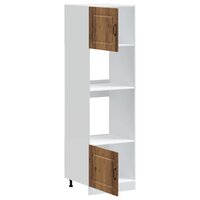 Ovenkasten 2 st Kalmar bewerkt hout oud houtkleurig 5