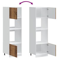 Ovenkasten 2 st Kalmar bewerkt hout oud houtkleurig 8