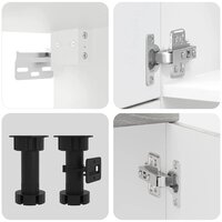 7-delige Keukenkastenset Kalmar bewerkt hout grijs sonoma eiken 7