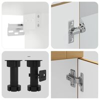 4-delige Keukenkastenset Kalmar bewerkt hout artisanaal eiken 6