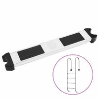 Zwembadladder losse trede 50x9x3,5 cm 304 roestvrij staal 5