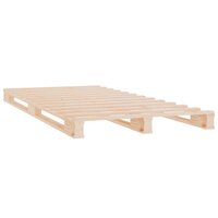 Palletbed massief grenenhout 90x190 cm 4
