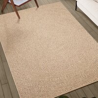 Vloerkleed ZIZUR binnen en buiten 60x110 cm jute look 3