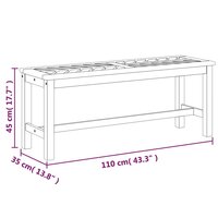 Tuinbank 110 cm massief acaciahout 7