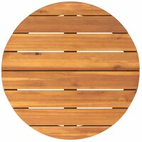 Tuinbijzettafel rond &Oslash;55x40 cm massief acaciahout 8