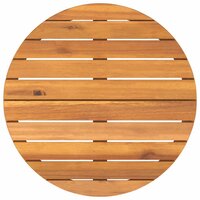 Tuinbijzettafel rond &Oslash;70x75 cm massief acaciahout 8