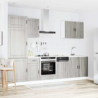 7-delige Keukenkastenset Porto bewerkt hout grijs sonoma eiken 3