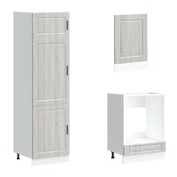 7-delige Keukenkastenset Porto bewerkt hout grijs sonoma eiken 5