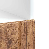 Ovenkast Lucca bewerkt hout oud houtkleurig 8