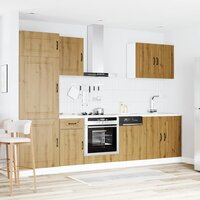 7-delige Keukenkastenset Kalmar bewerkt hout artisanaal eiken 3