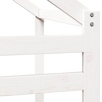 Kinderbedhuisje 198x87x113 cm massief grenenhout wit 7