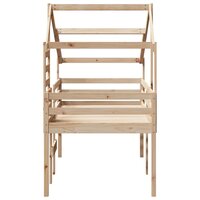 Hoogslaper met bedhuis massief grenenhout 80x200 cm 5