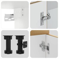 4-delige Keukenkastenset Kalmar bewerkt hout artisanaal eiken 6