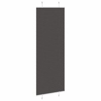 Pliss&eacute; rolgordijn 80x200 cm stofbreedte 79,4 cm polyester zwart 3
