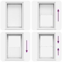 Pliss&eacute;jaloezie 70x100 cm wit 6