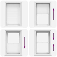 Pliss&eacute;jaloezie 80x150 cm wit 6