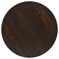 Bistrotafel rond 60x75 cm MDF en staal donker essenkleur  4