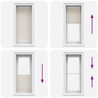 Pliss&eacute;jaloezie 40x150cm cr&egrave;me 6