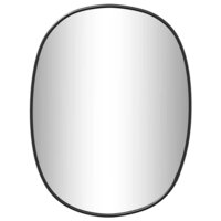 Wandspiegel 40x30 cm zwart 2