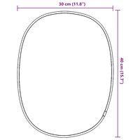 Wandspiegel 40x30 cm zwart 7