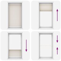 Pliss&eacute;jaloezie 100x200cm cr&egrave;me 6