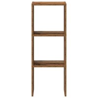 Boekenkast stapelbaar 30x30x80 cm bewerkt hout oud houtkleurig 4