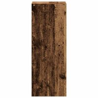 Boekenkast stapelbaar 30x30x80 cm bewerkt hout oud houtkleurig 5