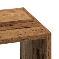 Boekenkast stapelbaar 30x30x80 cm bewerkt hout oud houtkleurig 7