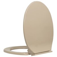 Toiletbril soft-close ovaal beige 4