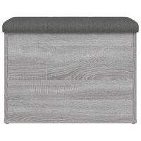 Opbergbankje 62x42x45 cm bewerkt hout grijs sonoma eikenkleurig 5