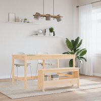 Halbankje 100x28x45 cm massief grenenhout 3