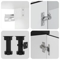 8-delige Keukenkastenset Kalmar bewerkt hout zwart 6