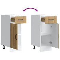 Keuken onderkast Lucca bewerkt hout artisanaal eikenkleur 9