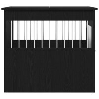 Hondenbenchmeubel 80x64,5x71 cm bewerkt hout zwart eikenkleurig 7